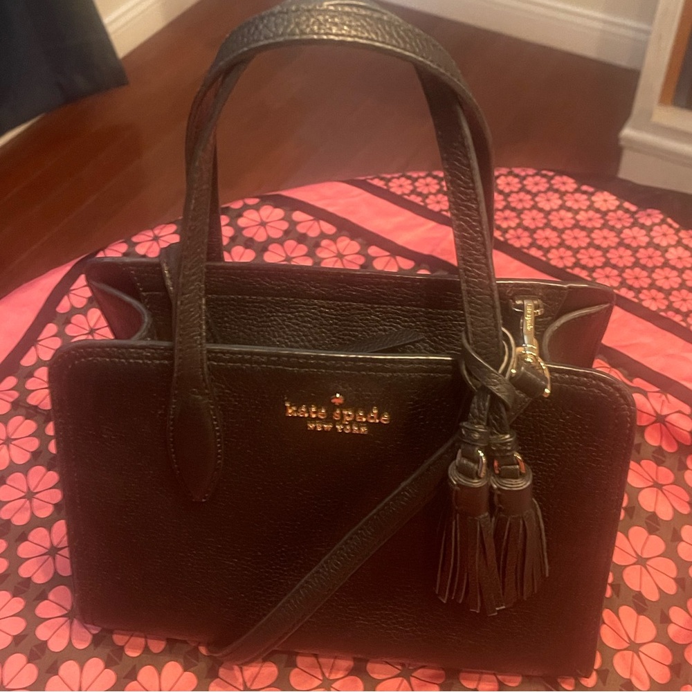 Kate Spade Black Rowe Medium Satchel ๐ - Picture 4 of 16